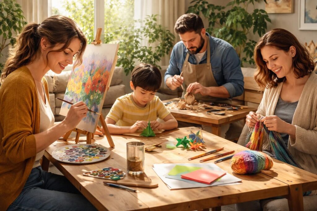 découvrez des hobbies créatifs pour réduire le temps passé devant les écrans et stimuler votre imagination.