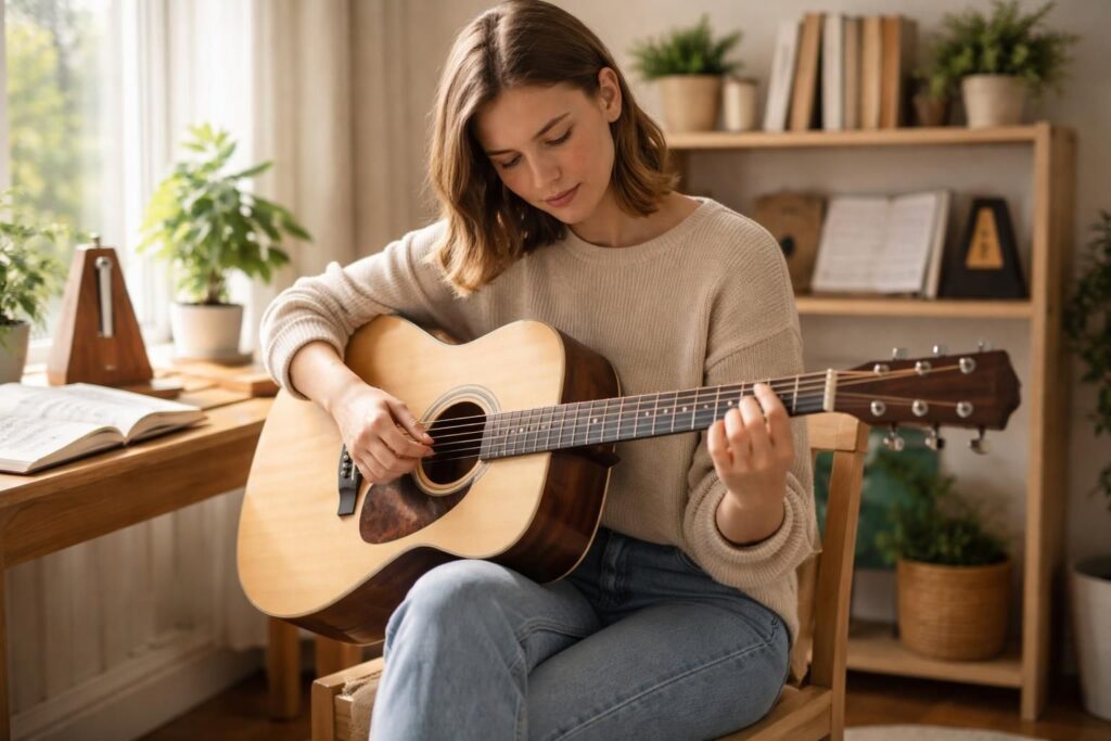 découvrez nos conseils pratiques pour bien débuter la guitare acoustique, apprendre les accords essentiels et progresser rapidement.